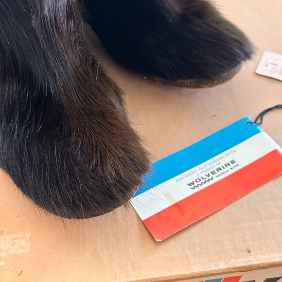 RARE with box! Vintage 1970s Killy Après-Ski Fur Boots by Wolverine 8 9 - Picture 2 of 15